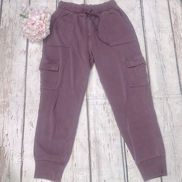 Victoria Secret PINK Cargo Jogger Pants Sweatpants High Waisted Size Small - Picture 1 of 8
